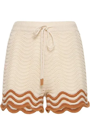 ZIMMERMANN Shorts De Punto De Algodón Texturizado