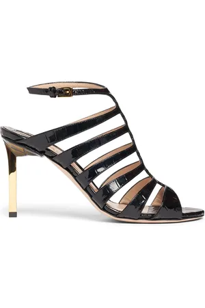 Tom Ford Sandalias De Piel Efecto Cocodrilo 85mm