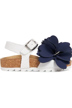 MONNALISA Sandalias Con Flor Y Glitter