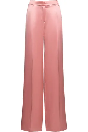 MAGDA BUTRYM Pantalones Rectos De Satén De Seda