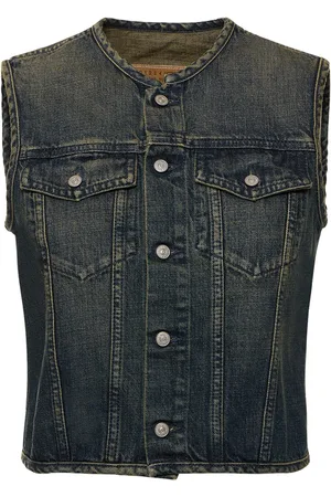 Maison Margiela Chaleco De Denim De Algodón