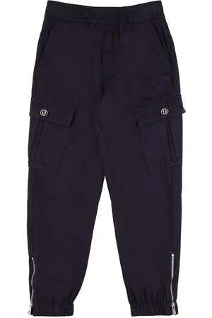 VERSACE Pantalones Cargo De Gabardina De Algodón