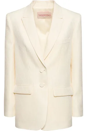 VALENTINO Chaqueta De Lana Y Crepé De Seda