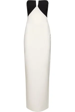 Roland Mouret Vestido Largo De Crepé Sin Tirantes