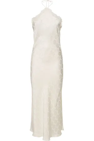 Stella McCartney Vestido Midi Halter De Satén