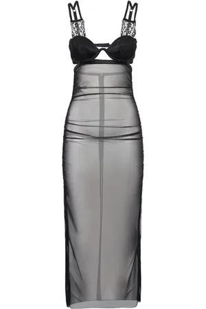 Dolce & Gabbana Vestido Midi De Tul Stretch