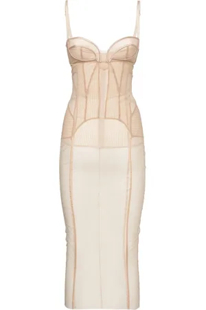 Dolce & Gabbana Vestido Midi De Tul Stretch