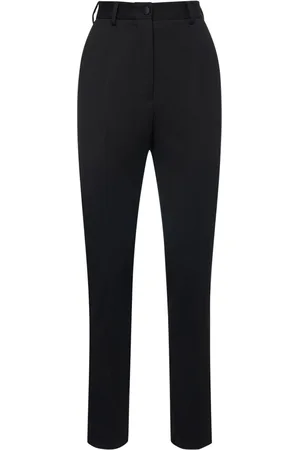 Dolce & Gabbana Pantalones De Gabardina De Lana