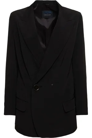 YOHJI YAMAMOTO Chaqueta De Crepé De China
