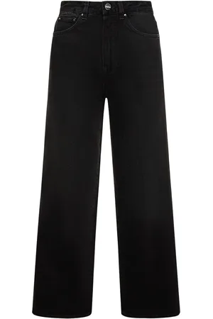 Totême Jeans Acampanados De Denim Con Cintura Alta