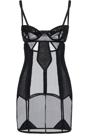 Dolce & Gabbana Vestido Corto De Tul Stretch