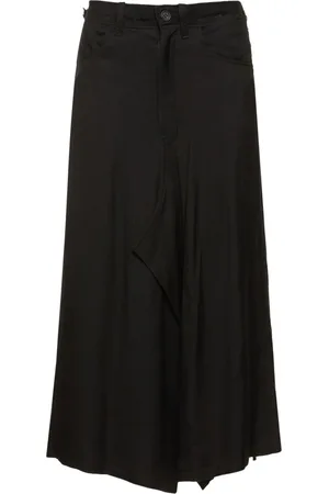 YOHJI YAMAMOTO Falda Midi De Sarga