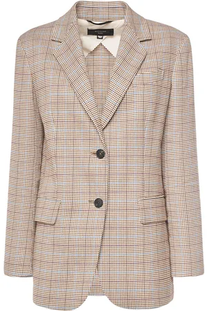 Max Mara Blazer De Algodón Y Lino