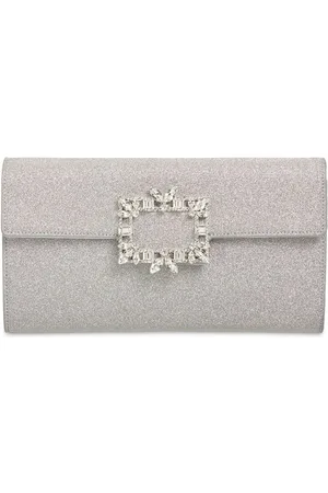 Roger Vivier Clutch Con Hebilla De Cristales