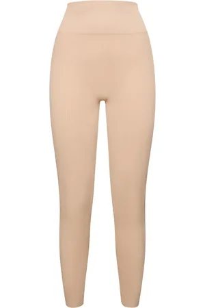ANDREADAMO Leggings De Jersey Acanalado Con Estribos