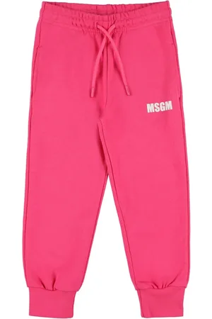 Msgm Pantalones De Felpa De Algodón