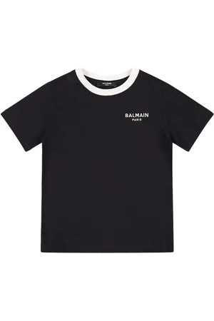 Balmain Camiseta De Jersey De Algodón Orgánico