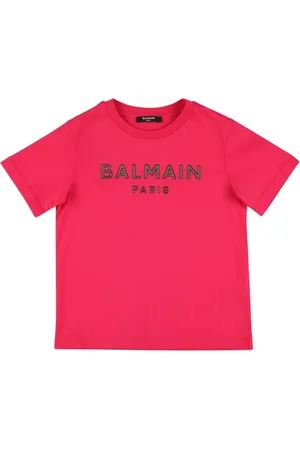 Balmain Camiseta De Jersey De Algodón Orgánico