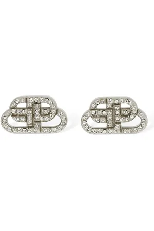 Balenciaga Pendientes Mini Con Logo Bb Y Cristales