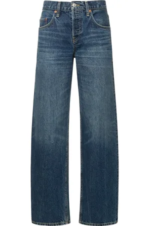 RE/DONE Jeans Anchos De Denim Con Cintura Alta