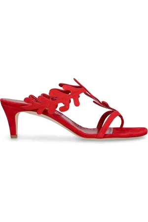 Manolo Blahnik Sandalias Mules De Ante 50mm