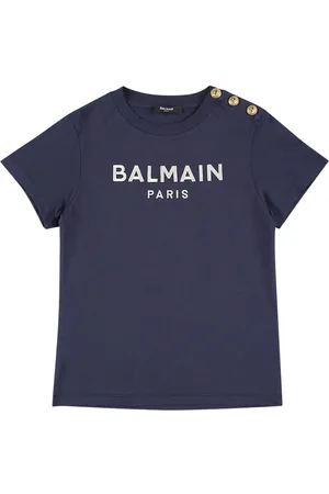 Balmain Camiseta De Jersey De Algodón Orgánico