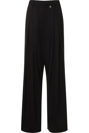 GIUSEPPE DI MORABITO Pantalones Anchos De Lana Stretch