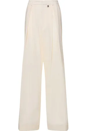 GIUSEPPE DI MORABITO Pantalones Anchos De Lana Stretch