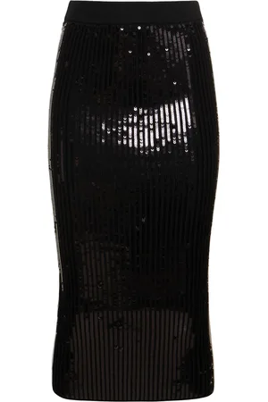 ALEXANDRE VAUTHIER Falda Midi Con Lentejuelas