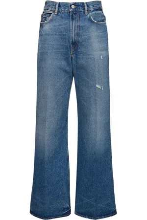Acne Studios Jeans Anchos De Denim