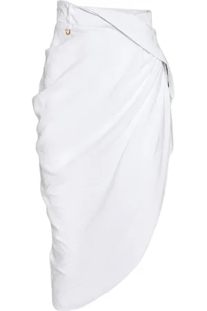 Jacquemus Falda Midi Cruzada De Satén