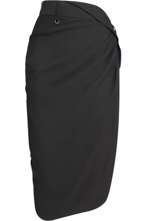 Jacquemus Falda Midi Cruzada De Satén