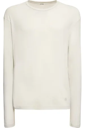 Jil Sander Camiseta De Manga Larga De Algodón Y Tank Top