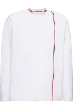 Thom Browne Camiseta De Algodón Con Manga Larga