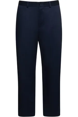 Dolce & Gabbana Pantalones De Gabardina De Algodón
