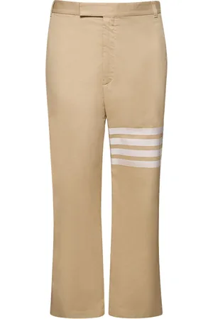 Thom Browne Pantalones Rectos De Algodón