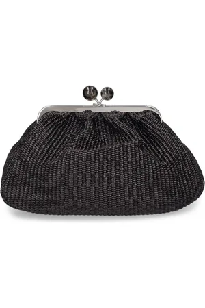 Max Mara Clutch Fortuna Efecto Rafia