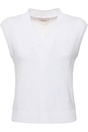 Max Mara Chaleco De Punto De Algodón