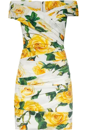 Dolce & Gabbana Vestido Corto De Popelina Drapeado