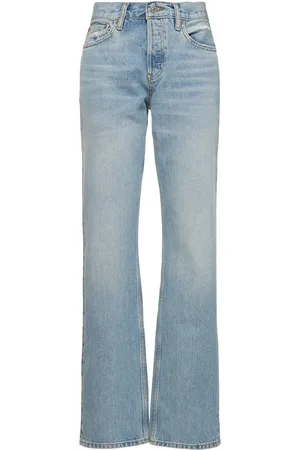 RE/DONE Jeans Rectos De Denim De Algodón