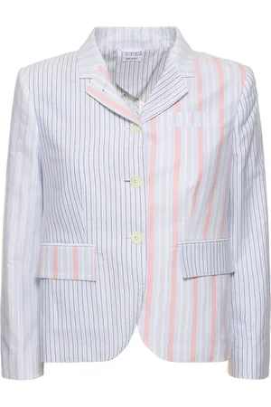 Thom Browne Chaqueta De Algodón A Rayas