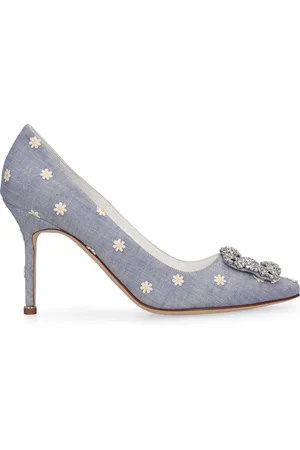 Manolo Blahnik Salones De Lona 90mm