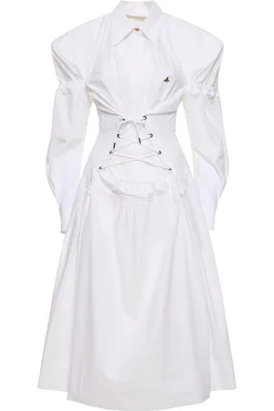 Vivienne Westwood Vestido Camisero Midi De Algodón