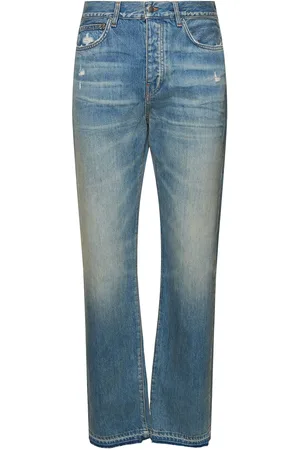 AMIRI Jeans Rectos De Denim De Algodón