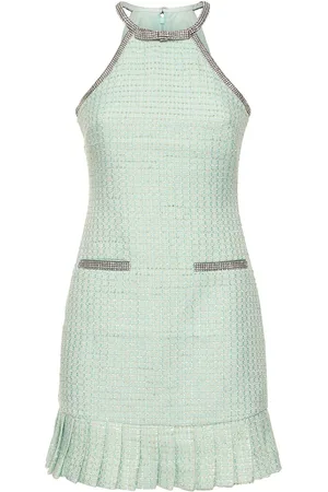Self-Portrait Vestido Corto De Bouclé