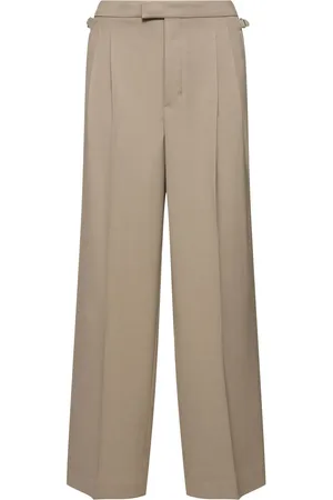 Ami Pantalones Anchos De Lana