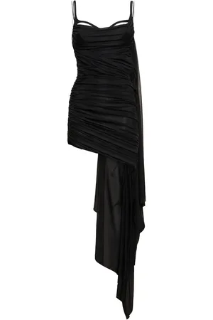 MUGLER Vestido Corto De Jersey Techno