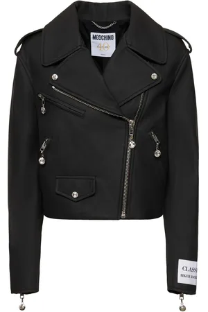 Moschino Chaqueta Biker De Piel