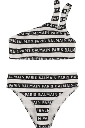 Balmain Bikini De Lycra Con Logo