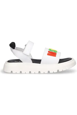 Msgm Sandalias De Piel Con Correas Y Logo